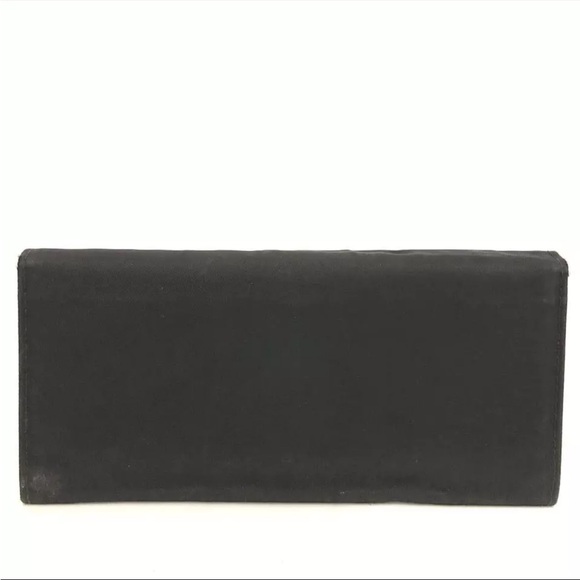 PRADA Logo Plate Nylon Long Bifold Wallet - Picture 4 of 8